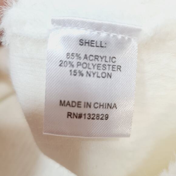 MORE TO COME Izzy Buttoned Cardigan in Ivory Large - Picture 6 of 9